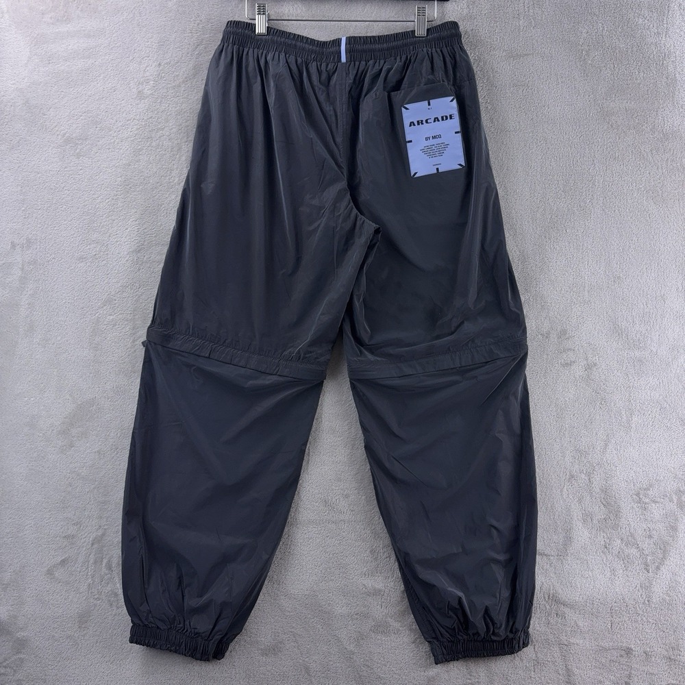 MCQ Alexander McQueen Reflective Shell Track Pants‎ Mens Large Gray Tech